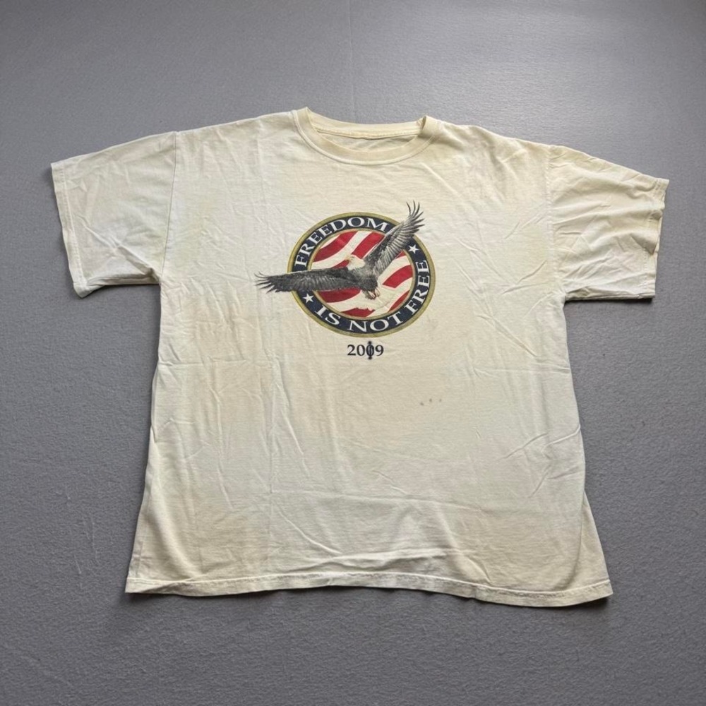 Freedom Is Not Free 2009 Bald Eagle Patriotic Graphic Tee